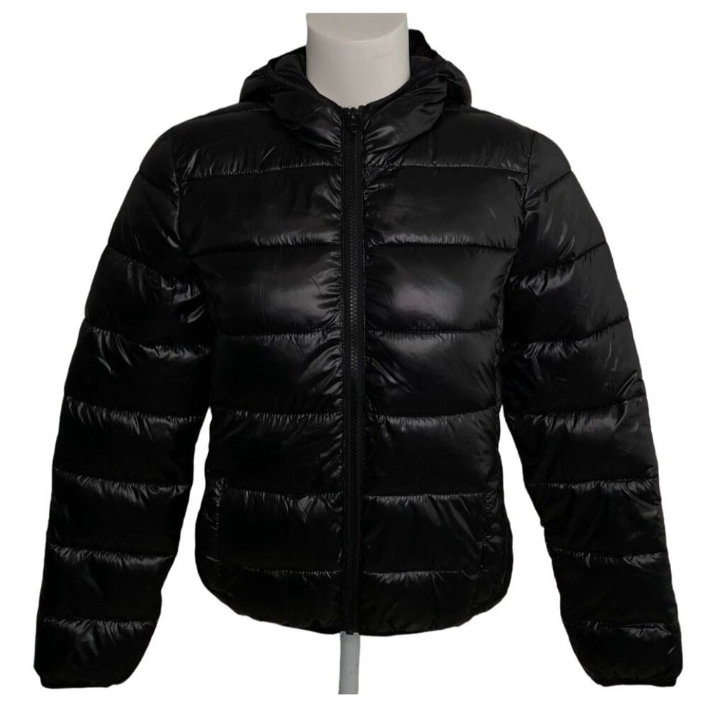 Numero Packable Travel Jacket Women's Black Quilted Puffer Lightweight Hooded XS